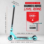 Core Scooter CB1 Beginner - Teal/Black Preview_6adc65bfafec64046a0085ad_cb1-teal-measurements_1800x1800__1__result